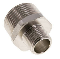 R 1'' x R 1/2'' Nickel plated Brass Double Nipple 16 Bar