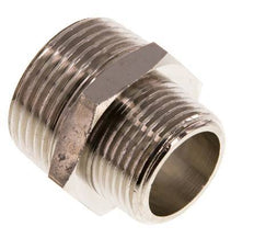 R 1'' x R 3/4'' Nickel plated Brass Double Nipple 16 Bar