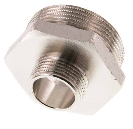G 1 1/2'' x G 3/4'' Nickel plated Brass Double Nipple 16 Bar