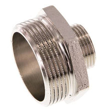 G 1 1/2'' x G 3/4'' Nickel plated Brass Double Nipple 16 Bar