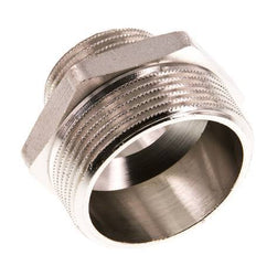 G 1 1/2'' x G 1'' Nickel plated Brass Double Nipple 16 Bar