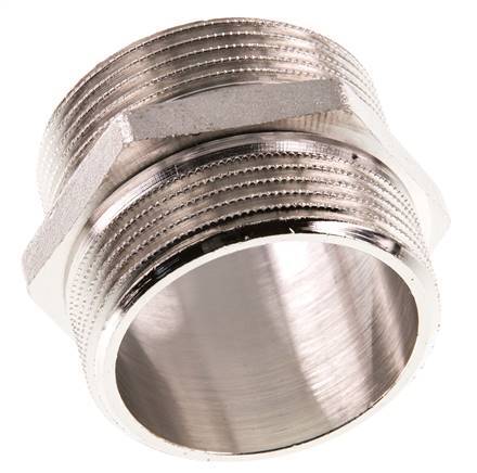 G 1 1/2'' Nickel plated Brass Double Nipple 16 Bar