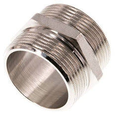 G 1 1/2'' Nickel plated Brass Double Nipple 16 Bar