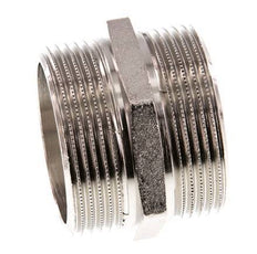 G 1 1/2'' Nickel plated Brass Double Nipple 16 Bar