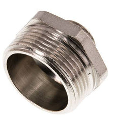 G 1 1/4'' x G 1/2'' Nickel plated Brass Double Nipple 16 Bar