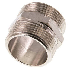 G 1 1/4'' Nickel plated Brass Double Nipple 16 Bar