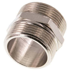 G 1 1/4'' Nickel plated Brass Double Nipple 16 Bar