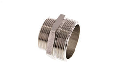 G 2'' x G 1 1/2'' Nickel plated Brass Double Nipple 16 Bar