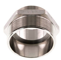 G 2 1/2'' x G 2'' Nickel plated Brass Double Nipple 16 Bar