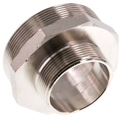 G 3'' x G 2'' Nickel plated Brass Double Nipple 16 Bar