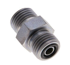 UNF 9/16''-18 Zinc plated Steel Double Nipple ORFS 630 Bar - Hydraulic [2 Pieces]