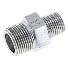 1/2'' NPT x 3/4'' NPT Zinc plated Steel Double Nipple 170 Bar - Hydraulic