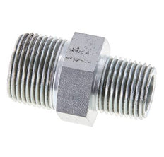 1/2'' NPT x 3/4'' NPT Zinc plated Steel Double Nipple 170 Bar - Hydraulic