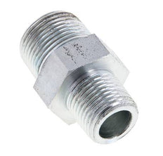 1/2'' NPT x 3/4'' NPT Zinc plated Steel Double Nipple 170 Bar - Hydraulic