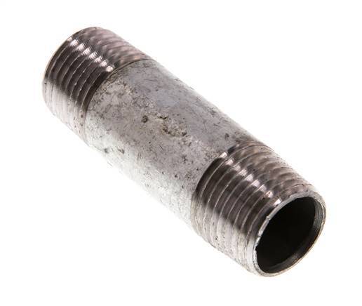 R 1/2'' Zinc plated Steel Double Pipe Nipple 50 Bar DIN 2982 - 60mm [10 Pieces]