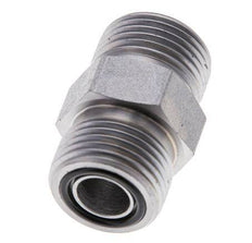 UN 13/16''-16 Zinc plated Steel Double Nipple ORFS 630 Bar - Hydraulic