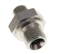 G 1/4'' x G 1/8'' Zinc plated Steel Double Nipple 400 Bar - Hydraulic [5 Pieces]
