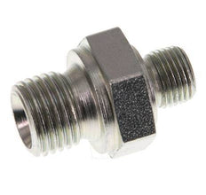 G 1/4'' x G 1/8'' Zinc plated Steel Double Nipple 400 Bar - Hydraulic [5 Pieces]