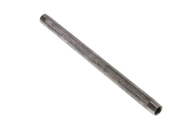 R 1/4'' Zinc plated Steel Double Pipe Nipple 50 Bar DIN 2982 - 200mm [2 Pieces]