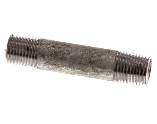 R 1/4'' Zinc plated Steel Double Pipe Nipple 50 Bar DIN 2982 - 60mm [2 Pieces]