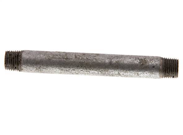 R 1/8'' Zinc plated Steel Double Pipe Nipple 50 Bar DIN 2982 - 80mm [2 Pieces]