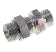 G 3/4'' Zinc plated Steel Bulkhead Double nipple 325 Bar - Hydraulic