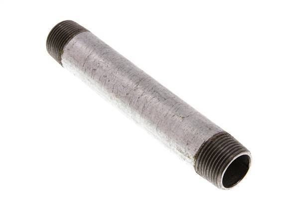 R 3/4'' Zinc plated Steel Double Pipe Nipple 50 Bar DIN 2982 - 150mm [5 Pieces]