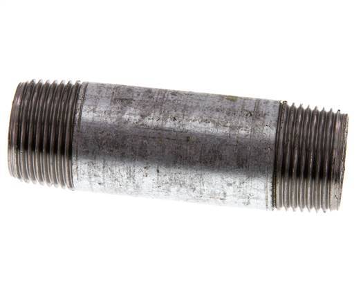 R 3/4'' Zinc plated Steel Double Pipe Nipple 50 Bar DIN 2982 - 80mm [5 Pieces]