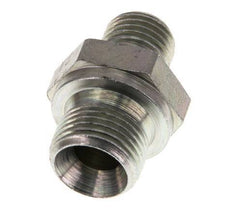 G 3/8'' x G 1/4'' Zinc plated Steel Double Nipple 400 Bar - Hydraulic [2 Pieces]