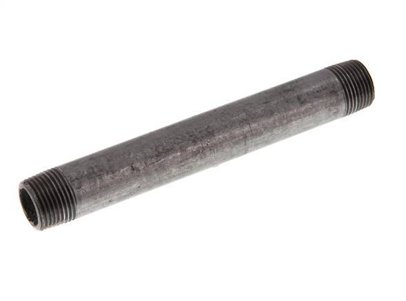 R 3/8'' Zinc plated Steel Double Pipe Nipple 50 Bar DIN 2982 - 120mm [2 Pieces]