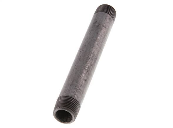 R 3/8'' Zinc plated Steel Double Pipe Nipple 50 Bar DIN 2982 - 120mm [2 Pieces]