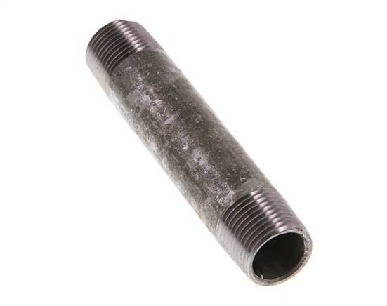 R 3/8'' Zinc plated Steel Double Pipe Nipple 50 Bar DIN 2982 - 80mm [2 Pieces]