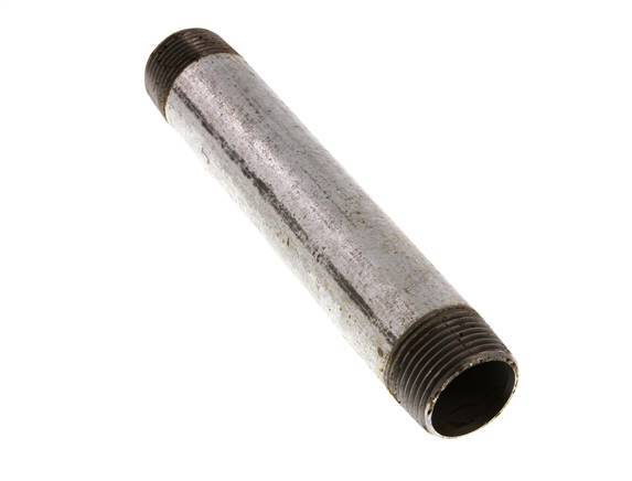 R 1'' Zinc plated Steel Double Pipe Nipple 50 Bar DIN 2982 - 180mm [2 Pieces]
