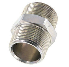 1 1/4'' NPT Zinc plated Steel Double Nipple 80 Bar - Hydraulic