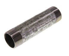 R 1 1/4'' Zinc plated Steel Double Pipe Nipple 50 Bar DIN 2982 - 150mm [2 Pieces]