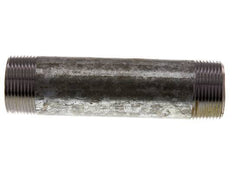 R 1 1/4'' Zinc plated Steel Double Pipe Nipple 50 Bar DIN 2982 - 150mm [2 Pieces]