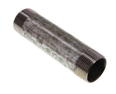 R 1 1/4'' Zinc plated Steel Double Pipe Nipple 50 Bar DIN 2982 - 150mm [2 Pieces]