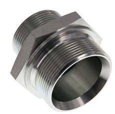 G 2'' x G 1 1/2'' Zinc plated Steel Double Nipple 160 Bar - Hydraulic