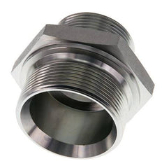 G 2'' x G 1 1/2'' Zinc plated Steel Double Nipple 160 Bar - Hydraulic