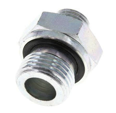 UNF 9/16''-18 x G 1/2'' Zinc plated Steel Double Nipple ORFS 630 Bar - Hydraulic