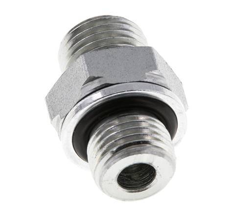 UNF 9/16''-18 x G 1/4'' Zinc plated Steel Double Nipple ORFS 630 Bar - Hydraulic