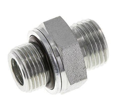 UN 11/16''-16 x G 3/8'' Zinc plated Steel Double Nipple ORFS 630 Bar - Hydraulic