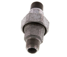 R 3/8'' Zinc plated Cast iron Double Nipple 3-pieces with Conically sealing 25 Bar