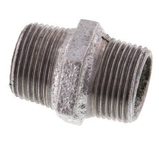 R 1'' Zinc plated Cast iron Double Nipple 25 Bar [2 Pieces]