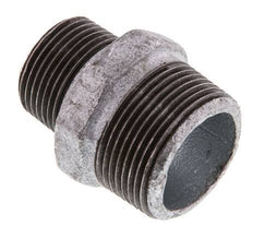 R 1 1/4'' x R 1'' Zinc plated Cast iron Double Nipple 25 Bar