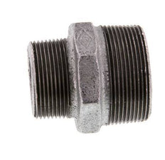 R 2'' x R 1 1/2'' Zinc plated Cast iron Double Nipple 25 Bar