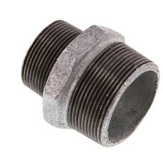 R 2'' x R 1 1/2'' Zinc plated Cast iron Double Nipple 25 Bar