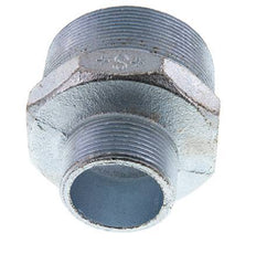 R 2 1/2'' x R 1 1/2'' Zinc plated Cast iron Double Nipple 25 Bar