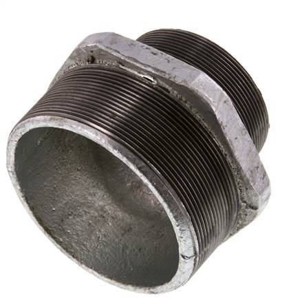 R 4'' x R 3'' Zinc plated Cast iron Double Nipple 25 Bar