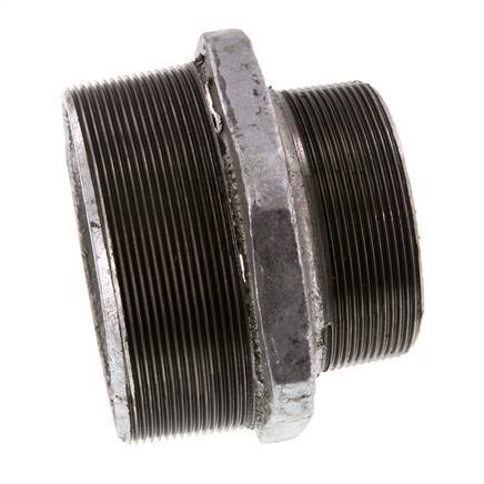 R 4'' x R 3'' Zinc plated Cast iron Double Nipple 25 Bar